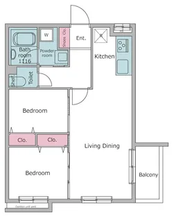 レジディア世田谷若林【3階】の間取り