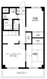 東京都世田谷区祖師谷6丁目【マンション】の間取り