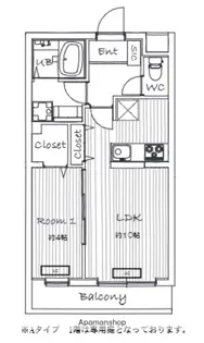 LA VIA BELLE成城【2階】の間取り