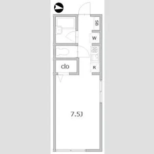 フロンティア桜新町【1階】の間取り