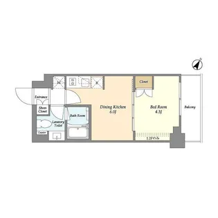 ベルファース駒沢三丁目【2階】の間取り