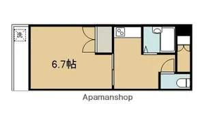 グランドール宮崎【2階】の間取り