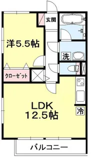 コモレビ大蔵 E【3階】の間取り