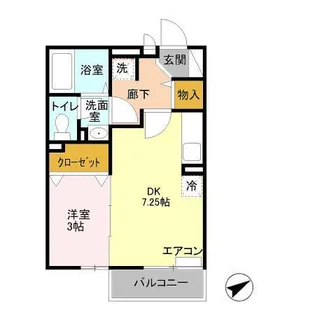 メゾンエトワール【1階】の間取り