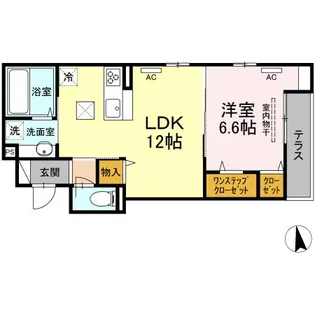 BONHEUR(ボヌール)【1階】の間取り