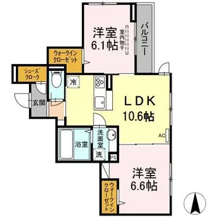 CHLORIS【2階】の間取り