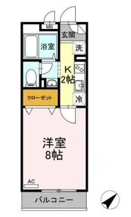 ソレーユ・トレビナ【1階】の間取り