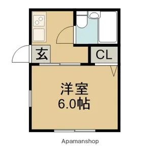 入山コーポ【1階】の間取り
