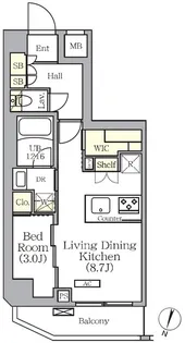 ARKMARK世田谷砧【5階】の間取り
