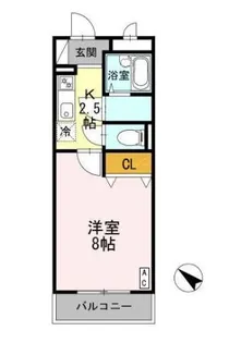 ミレニアム経堂【2階】の間取り