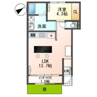 セ シュエット(CEST CHOUETTE)【1階】の間取り