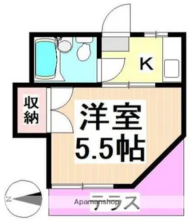 コーポ福田A棟【1階】の間取り