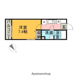 ティアラ荏田【203号室】の間取り
