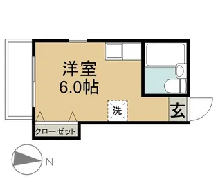 シャンヴォールIZUMI【1階】の間取り