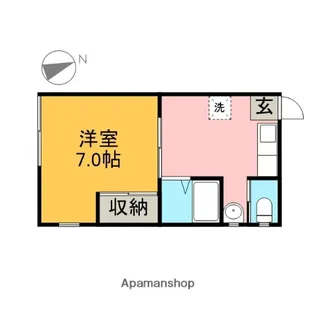 アピスクラーロ有馬【201号室】の間取り