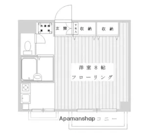 パティオ市ヶ尾【213号室】の間取り