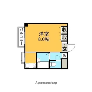 パティオ市ヶ尾【410号室】の間取り