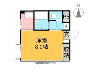 パティオ市ヶ尾【503号室】の間取り