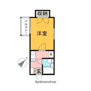 ドミールあざみ野【4階】の間取り