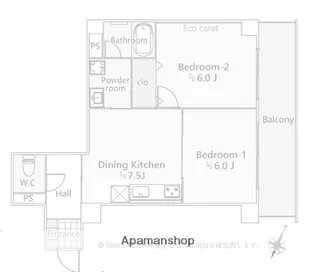 セザールたまプラーザ【405号室】の間取り