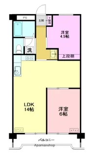 田園ドミール【308号室】の間取り