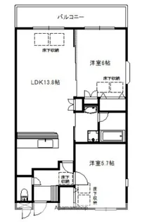 神奈川県横浜市青葉区市ケ尾町【マンション】の間取り