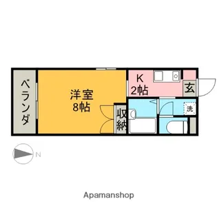 リレントたまプラーザ【2階】の間取り
