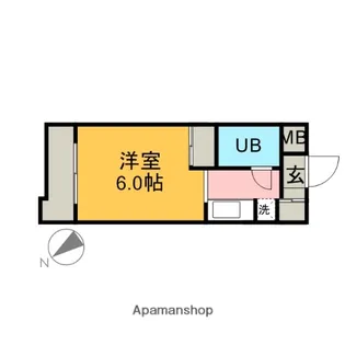 1Rの間取り画像