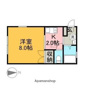 ロワールあざみ野【101号室】の間取り