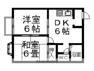 コートサイド【2階】の間取り