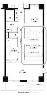 オクトス市ヶ尾1号棟【3階】の間取り