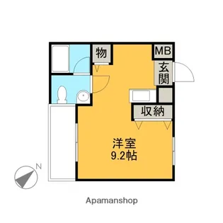 リッツウィステリア【105号室】の間取り