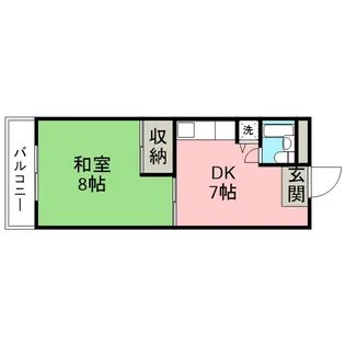 市ヶ尾森ビル八番館【1階】の間取り
