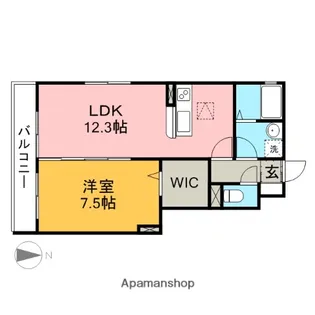 ソシア荏田【1階】の間取り