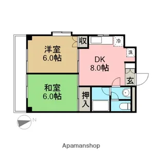シャトレ宮前【3階】の間取り