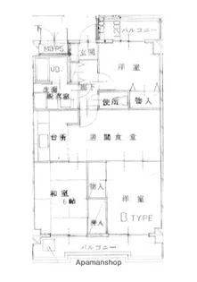 鷺沼アビテー【4階】の間取り
