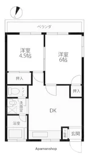 ハイツ松本【2階】の間取り