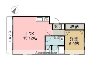 グリーンヒル藤が丘C棟【4階】の間取り