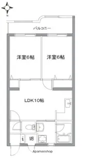 コート・プランドールA・B棟【B102号室】の間取り