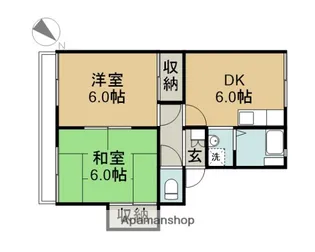 ロワールビラ【202号室】の間取り