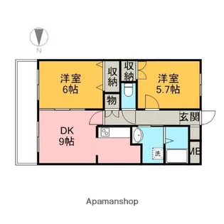 ピアチェーレ宮前平【3階】の間取り