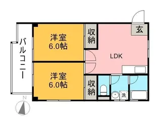 719森ビル【405号室】の間取り