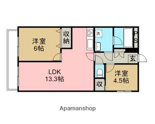 パストラルハイツ有馬【2階】の間取り