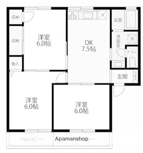 ちぐさハイツ【2階】の間取り