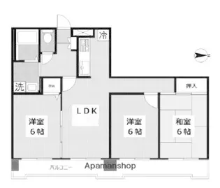 ソフィーナ鷺沼【6階】の間取り