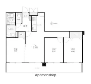 ソフィーナ鷺沼【6階】の間取り