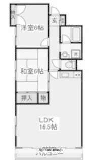 鷺沼ビューグリーン【2階】の間取り