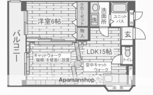 梅が丘森ビル【507号室】の間取り
