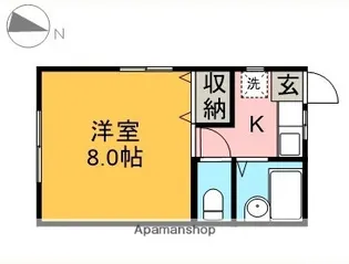 リバージュ宮前【1階】の間取り