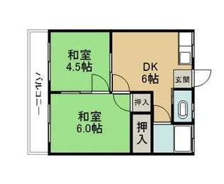 泉コーポ【2階】の間取り
